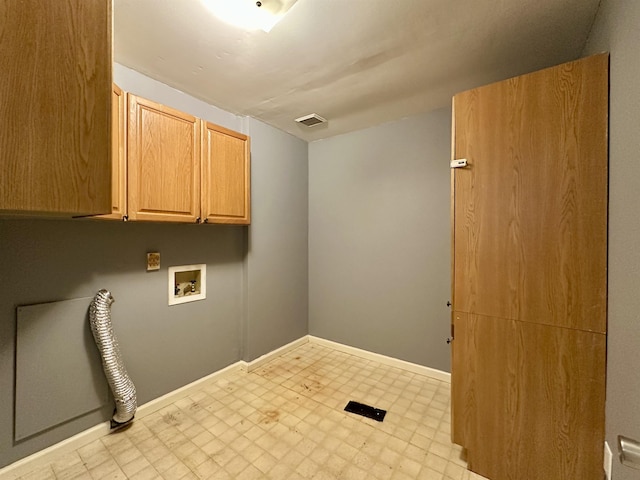 1790 Country Club Rd, Somerville, TN 38068 - washroom with cabinet space, tile patterned floors, and hookup for a washing machine