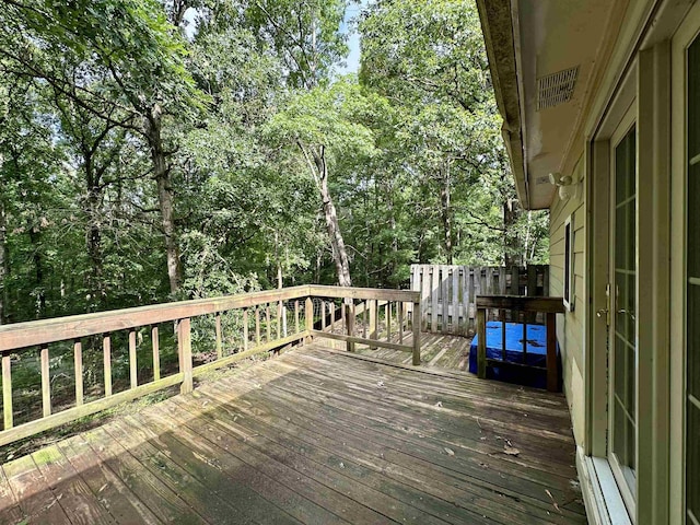 1790 Country Club Rd, Somerville, TN 38068 - deck featuring view of scattered trees