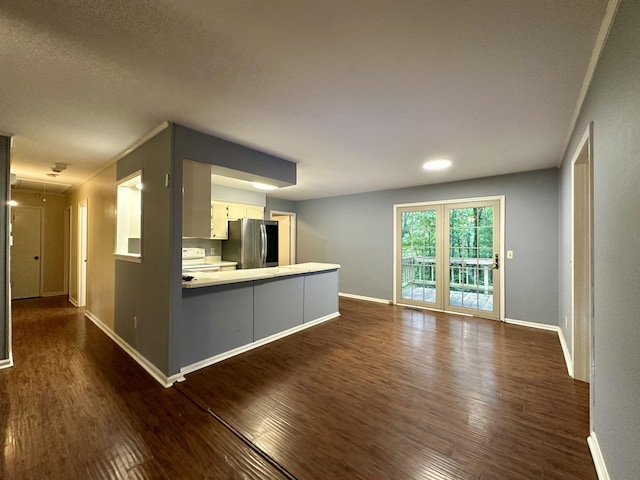 1790 Country Club Rd, Somerville, TN 38068 - unfurnished living room with dark wood-style flooring