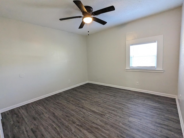4499 Range Line Rd, Memphis, TN 38127 - spare room with dark wood-style floors and ceiling fan