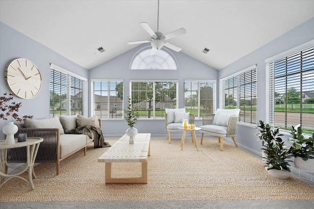 8897 Parkview Oaks Cir, Olive Branch, MS 38654 - sunroom with high vaulted ceiling