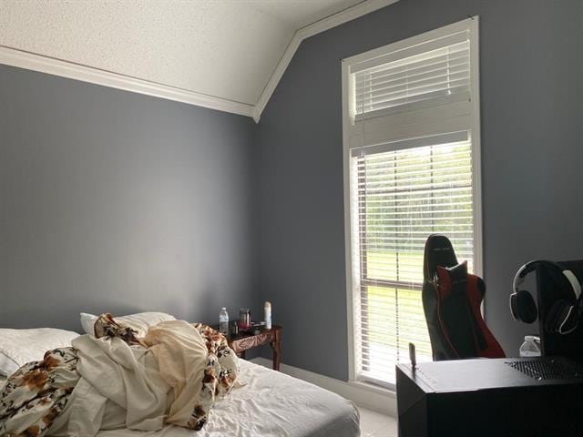 7148 Tranquil Creek Dr, Memphis, TN 38125 - bedroom with ornamental molding and vaulted ceiling
