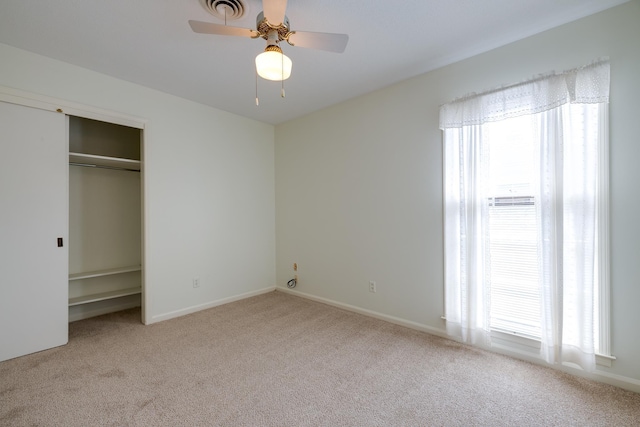 5662 Chapman Ave, Memphis, TN 38119 - unfurnished bedroom featuring carpet floors, a closet, and ceiling fan