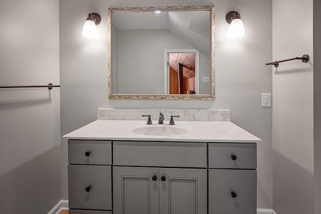 2067 Hallwood Dr, Memphis, TN 38107 - bathroom featuring vanity and baseboards
