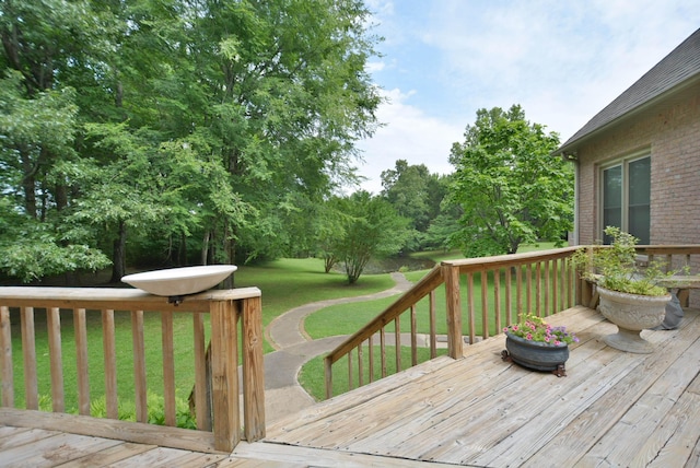 6500 State Line Rd, Tn, TN 38141 - wooden terrace featuring a yard