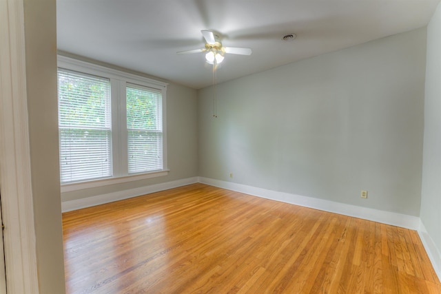 1692 Carruthers Pl, Memphis, TN 38112 - empty room featuring a ceiling fan and light wood-style flooring