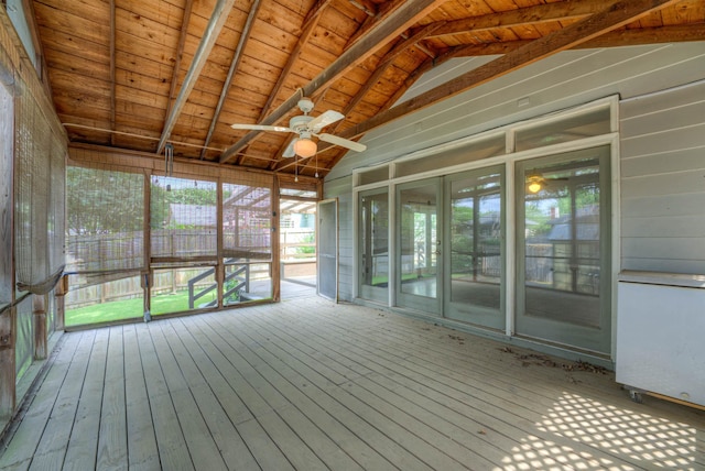 1692 Carruthers Pl, Memphis, TN 38112 - unfurnished sunroom with ceiling fan and plenty of natural light