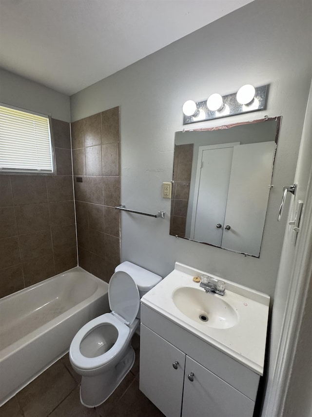3026 Dearing Rd, Memphis, TN 38118 - full bath with vanity, tile patterned floors, and shower / bath combination