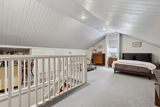 215 Belhaven St, Memphis, TN 38117 - carpeted bedroom featuring lofted ceiling and recessed lighting