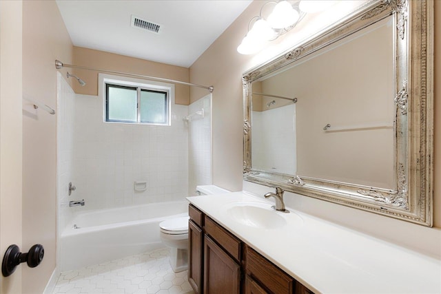 7802 Foster Ridge Dr, Germantown, TN 38138 - bathroom with shower / bath combination, vanity, and tile patterned flooring