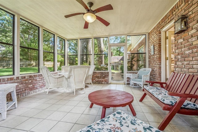2108 Prestwick Dr, Germantown, TN 38139 - sunroom / solarium with ceiling fan