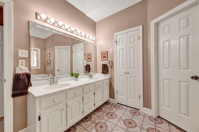 2671 Maple Grove Cv S, Germantown, TN 38139 - full bathroom featuring double vanity and tile patterned flooring
