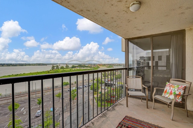 200 Wagner Pl Unit 804, Memphis, TN 38103 - balcony featuring a water view