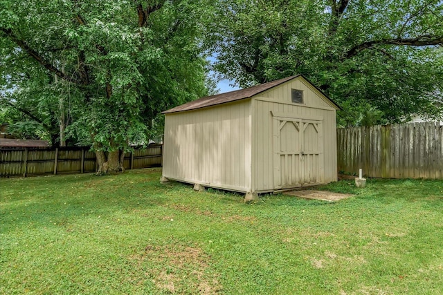 3333 Sycamore View Rd, Bartlett, TN 38134 - view of shed featuring a fenced backyard