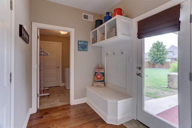 280 Cotton Trail Dr, Rossville, TN 38066 - mudroom featuring wood finished floors and baseboards