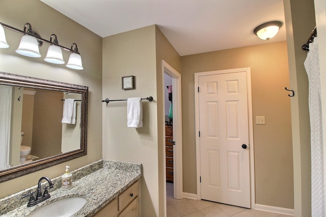 774 Wellington Way Cv, Collierville, TN 38017 - bathroom featuring tile patterned flooring and vanity