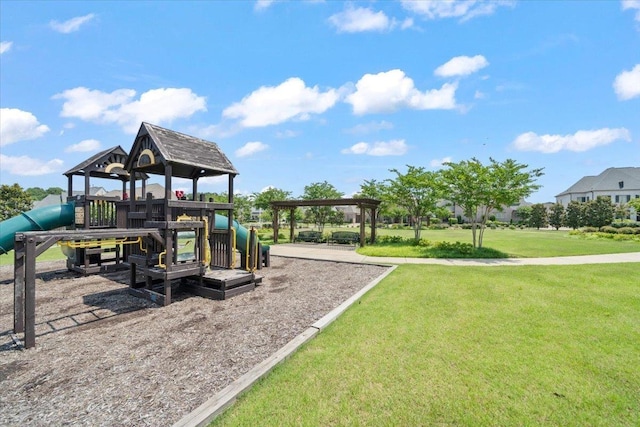 4741 Carousel Ln, Collierville, TN 38017 - communal playground featuring a lawn