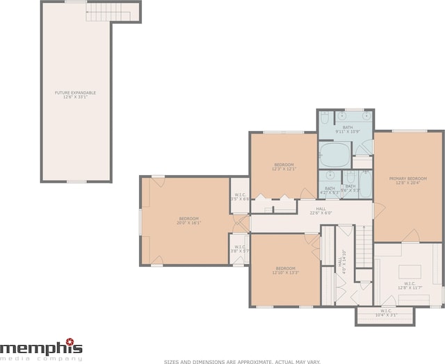 460 Jason Dr, Memphis, TN 38120 - view of floor plan / room layout
