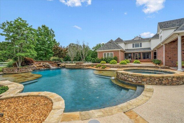 2165 Latting Hills Cv, Eads, TN 38016 - view of swimming pool featuring a pool with connected hot tub