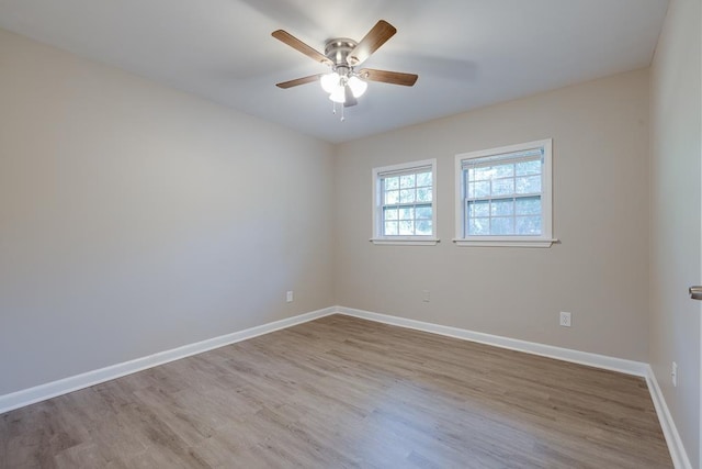 3292 Stella St, Memphis, TN 38127 - empty room with wood finished floors and ceiling fan