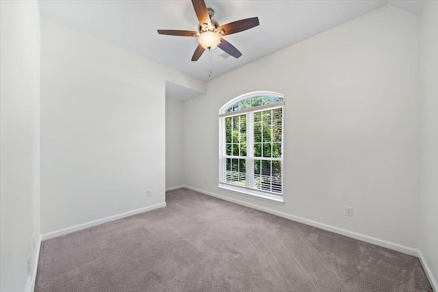 3760 Broadway Rd, Bartlett, TN 38135 - carpeted empty room featuring lofted ceiling and ceiling fan