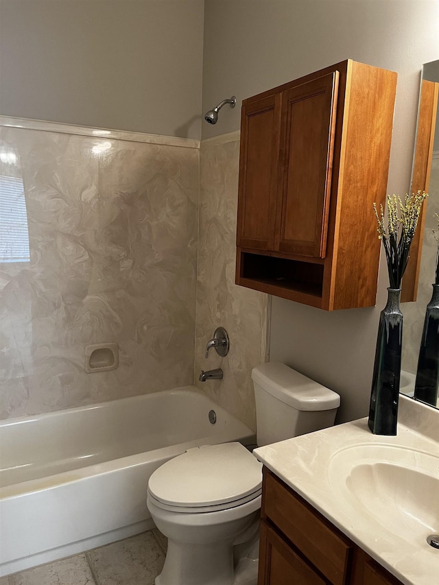 1182 Collierville-Arlington Rd, Collierville, TN 38017 - bathroom with vanity, shower / tub combination, and tile patterned flooring