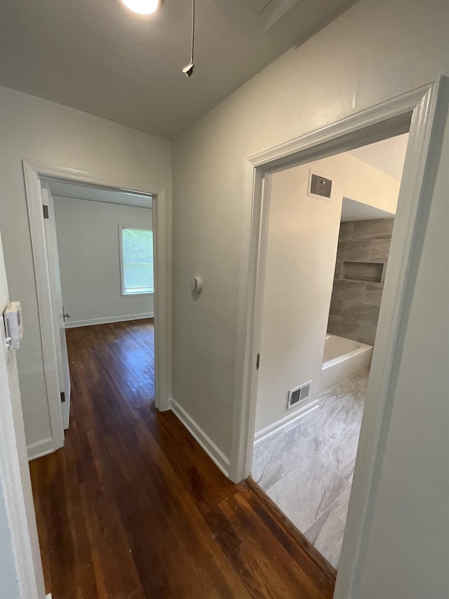 1454 Railton Rd, Memphis, TN 38111 - hallway with wood finished floors and baseboards