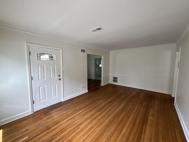 1454 Railton Rd, Memphis, TN 38111 - entrance foyer featuring hardwood / wood-style floors and crown molding