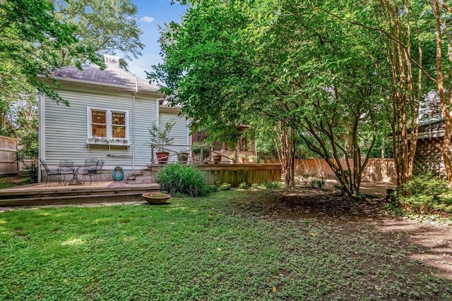 1785 Glenwood Pl, Memphis, TN 38104 - view of yard with a deck