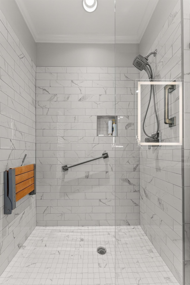 232 Windover Grove Dr, Memphis, TN 38111 - full bathroom with a shower stall and crown molding