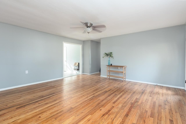 3806 Bluff Rd, Hernando, MS 38632 - unfurnished room featuring a ceiling fan, light wood-style floors, and heating unit