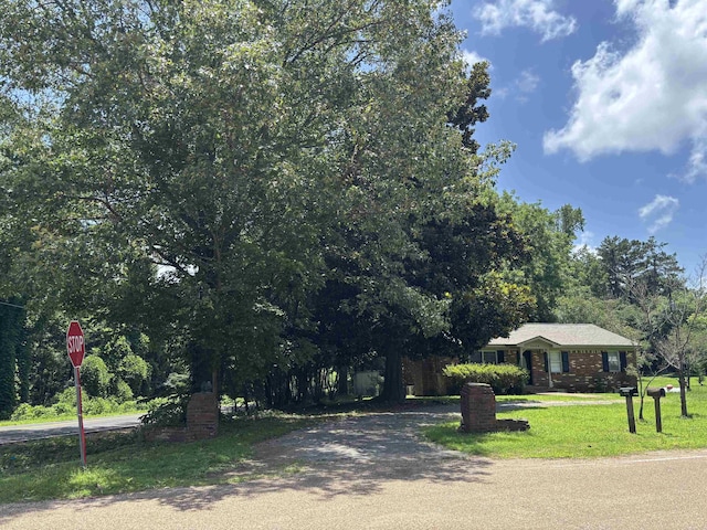 3806 Bluff Rd, Hernando, MS 38632 - view of asphalt road featuring traffic signs