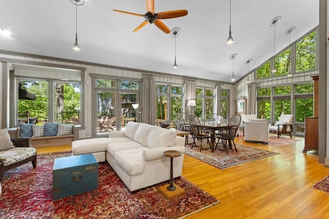 9240 Riveredge Dr, Memphis, TN 38018 - sunroom featuring healthy amount of natural light, vaulted ceiling, and french doors