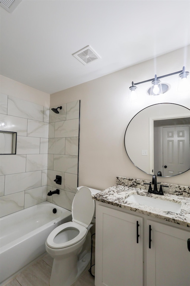8510 Wolf Trace Ln, Bartlett, TN 38133 - full bathroom featuring vanity, bathtub / shower combination, and tile patterned floors