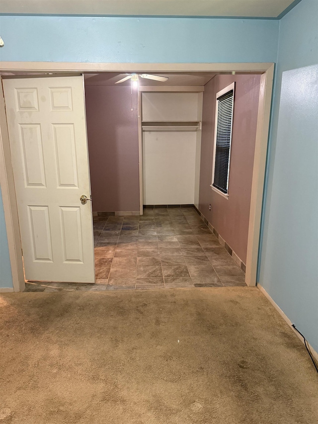 1493 Ragan St, Memphis, TN 38106 - hallway featuring baseboards and carpet floors