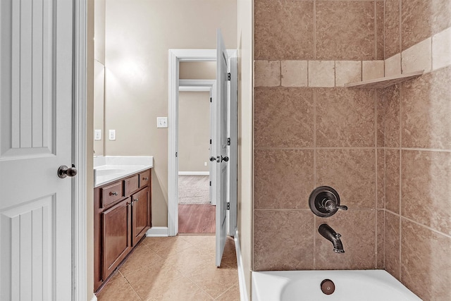 6836 Lagrange Grove Dr, Cordova, TN 38018 - full bath featuring vanity, shower / bathtub combination, and tile patterned flooring