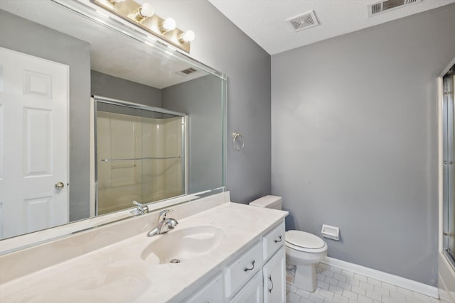 2766 Fletcher View Dr, Memphis, TN 38016 - full bath featuring a shower with door, vanity, and tile patterned flooring