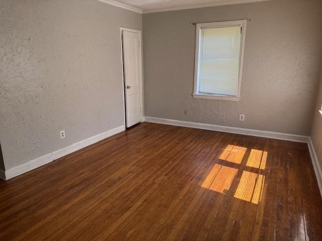 1827 S Orleans Ave, Memphis, TN 38106 - empty room with ornamental molding and wood finished floors