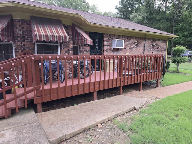 8355 Craven Rd, Bartlett, TN 38002 - deck with an AC wall unit
