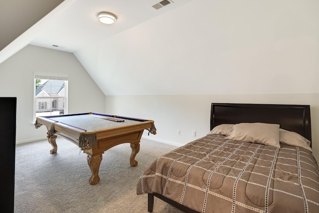 50 Misty Meadow Ln, Oakland, TN 38060 - bedroom with carpet flooring, billiards table, and vaulted ceiling