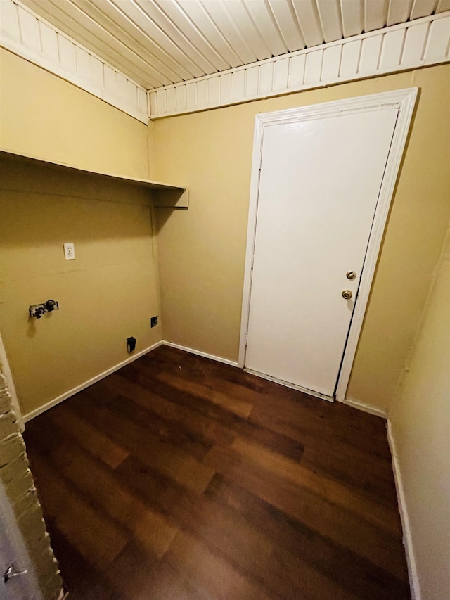 990 N Avalon St, Memphis, TN 38107 - washroom with washer hookup, wood finished floors, and electric dryer hookup