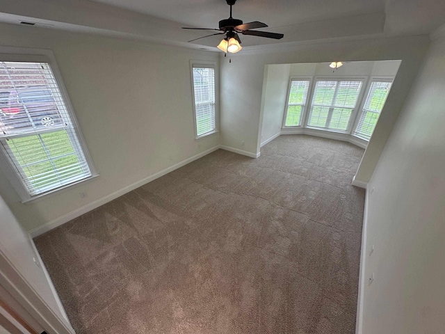 4689 Riva Ridge Dr, Olive Branch, MS 38654 - spare room featuring carpet floors and a ceiling fan