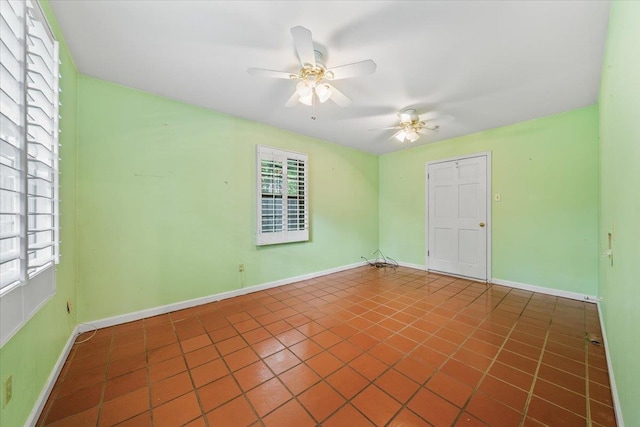 881 S Perkins Rd, Memphis, TN 38117 - spare room with a ceiling fan and tile patterned flooring