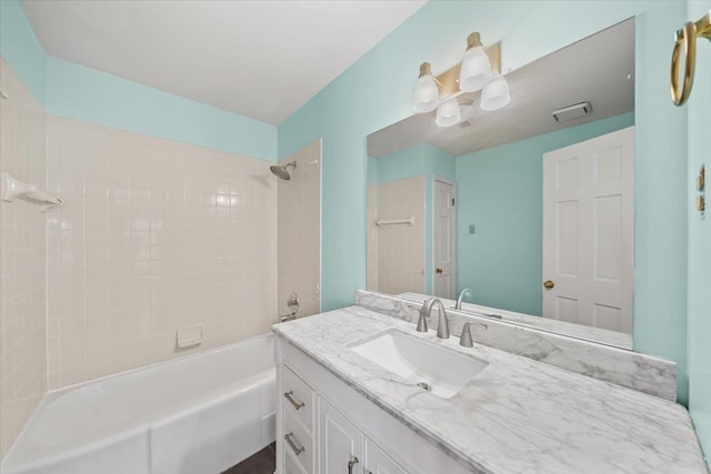 881 S Perkins Rd, Memphis, TN 38117 - full bathroom featuring vanity and shower / bath combination