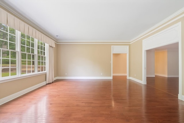 881 S Perkins Rd, Memphis, TN 38117 - empty room featuring ornamental molding and wood finished floors
