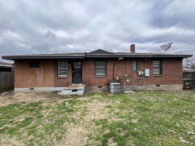 4267 Leroy Ave, Memphis, TN 38108 - back of property featuring crawl space and brick siding
