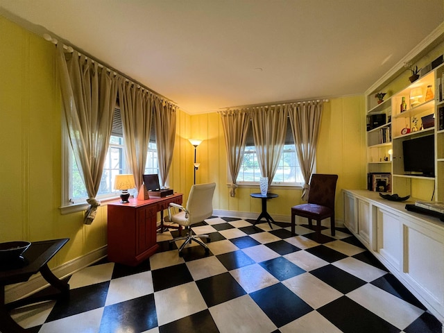 4072 N Walnut Grove Cir, Memphis, TN 38117 - home office featuring tile patterned floors and baseboards