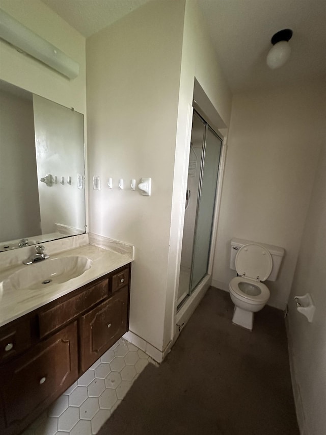 4607 Blue Willow Rd, Memphis, TN 38141 - bathroom featuring vanity, a shower stall, and tile patterned flooring