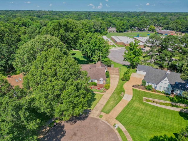 8986 Stratfield Cv, Germantown, TN 38139 - aerial overview of property's location featuring a heavily wooded area