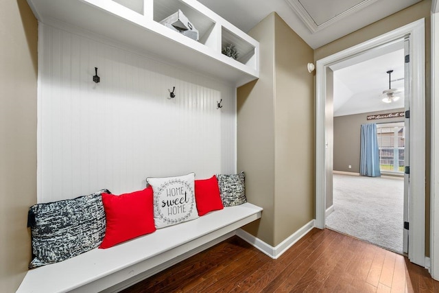 70 Shady Pine Cv, Oakland, TN 38060 - mudroom with wood-type flooring and baseboards
